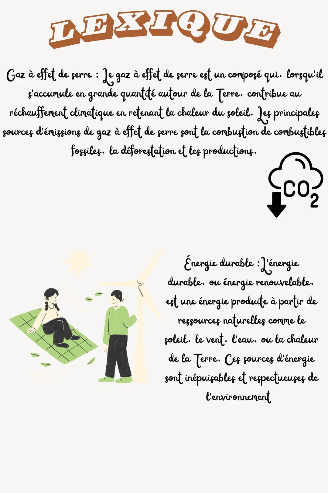 Le
RéCHAUFFEMENT
CLIMATIQUE SOMMAIRE
1) Introduction
A) QU'EST CE QUI PROVOQUE LE RÉCHAUFFEMENT CLIMATIQUE ?
2) Ses conséquences
A) LA FON