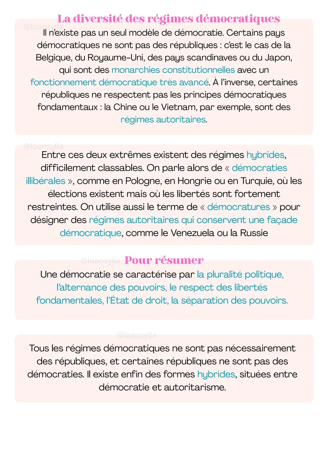 DEF
HGGSP
Les démocraties aujourd'hui
La démocratie est définie comme
une forme de gouvernement dans
laquelle la souveraineté émane du
peupl