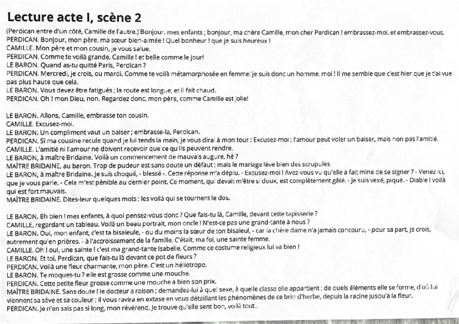 --- OCR Start ---
explication de texte 1
Introduction
Le mariage entre deux jeunes gens est au coeur des intrigues classiques de la comédie.