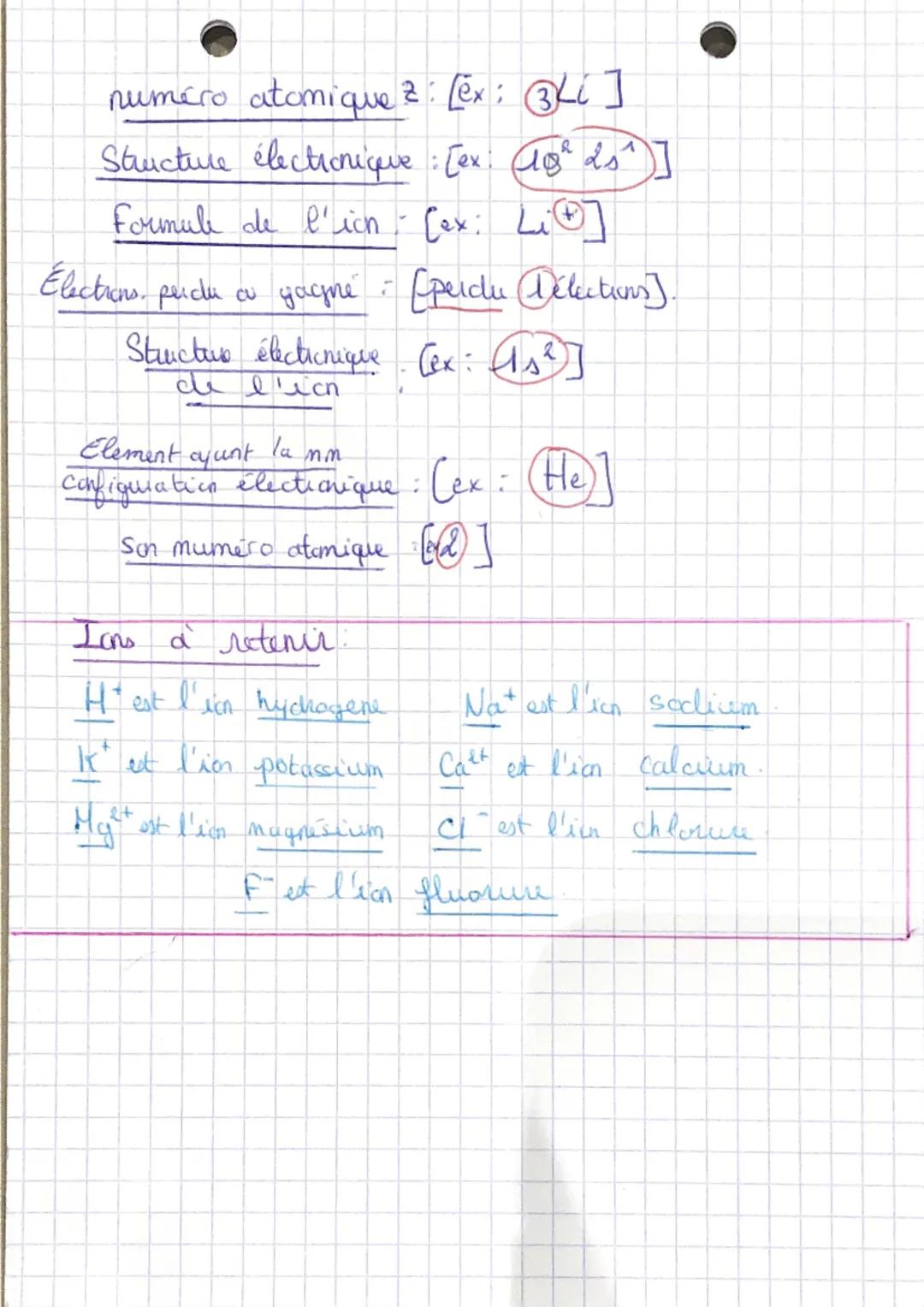 Physique
Chimie
ise
25² 2p
s
Couche 1:
Couche
6
10
2
Couche 3: 3₁² 3p 3d
de Valence.
Gaz noble (mare): les éléments chimique du
gloupe 18 [H