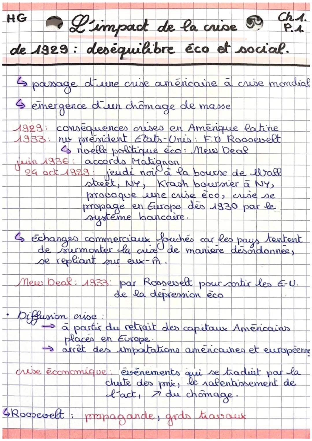 HG
loct 1929
une crise mond.
La crise de 1929, des
E-U an R.D.M.
jusqu
-
-
en 1938
Allemagne
Japon
•Italie
difft
ÉCO Cindustrie en
SOCIALE (