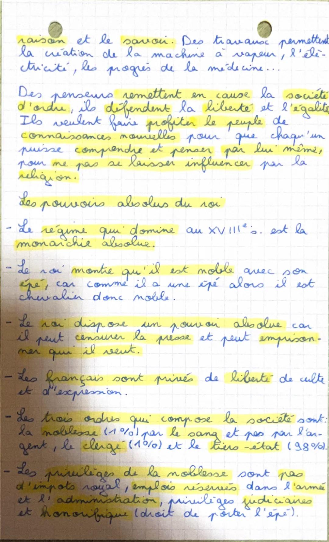 Histoire
1/2
L'Europe des Lumières
ло
qui applique
Despote éclairé :
un
certaines idées des Lumières tout in
maintenant son pouvoir absolu.