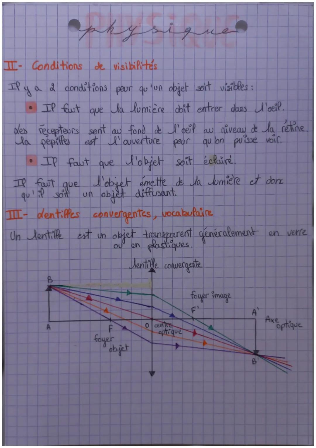 # nol
physique
I- Def et vocabulaire
- da lumière ce propage en rectifigne
da Refraction c'est la modification de la direction de
la prop