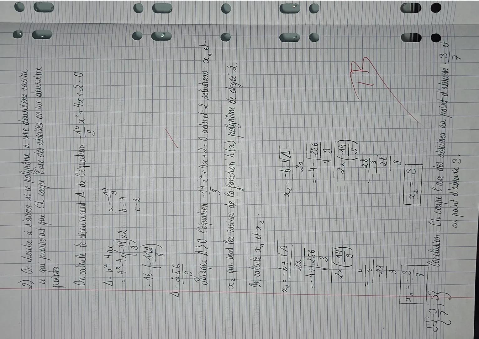 Jama ~
Valeria
Mocan
163
400
Exercice 3.
Parfait
DM de la disse a ensuite nº3
141) On sait que Ch coupe l'axe des ordonnées au point d'ordon