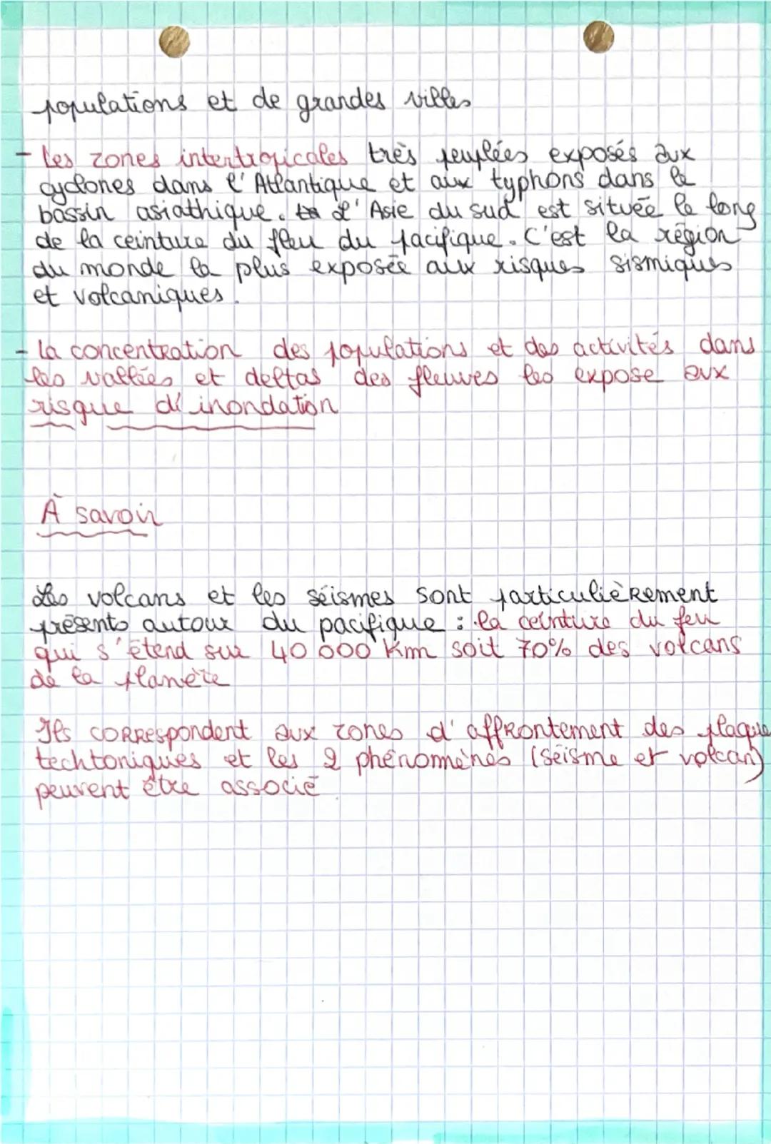 # GÉO
2nd
pro
- la société face aux risques -
Quelques définitions :
- Aléa = phénomène à l'origine d'un danger pour
une population.
- Risqu