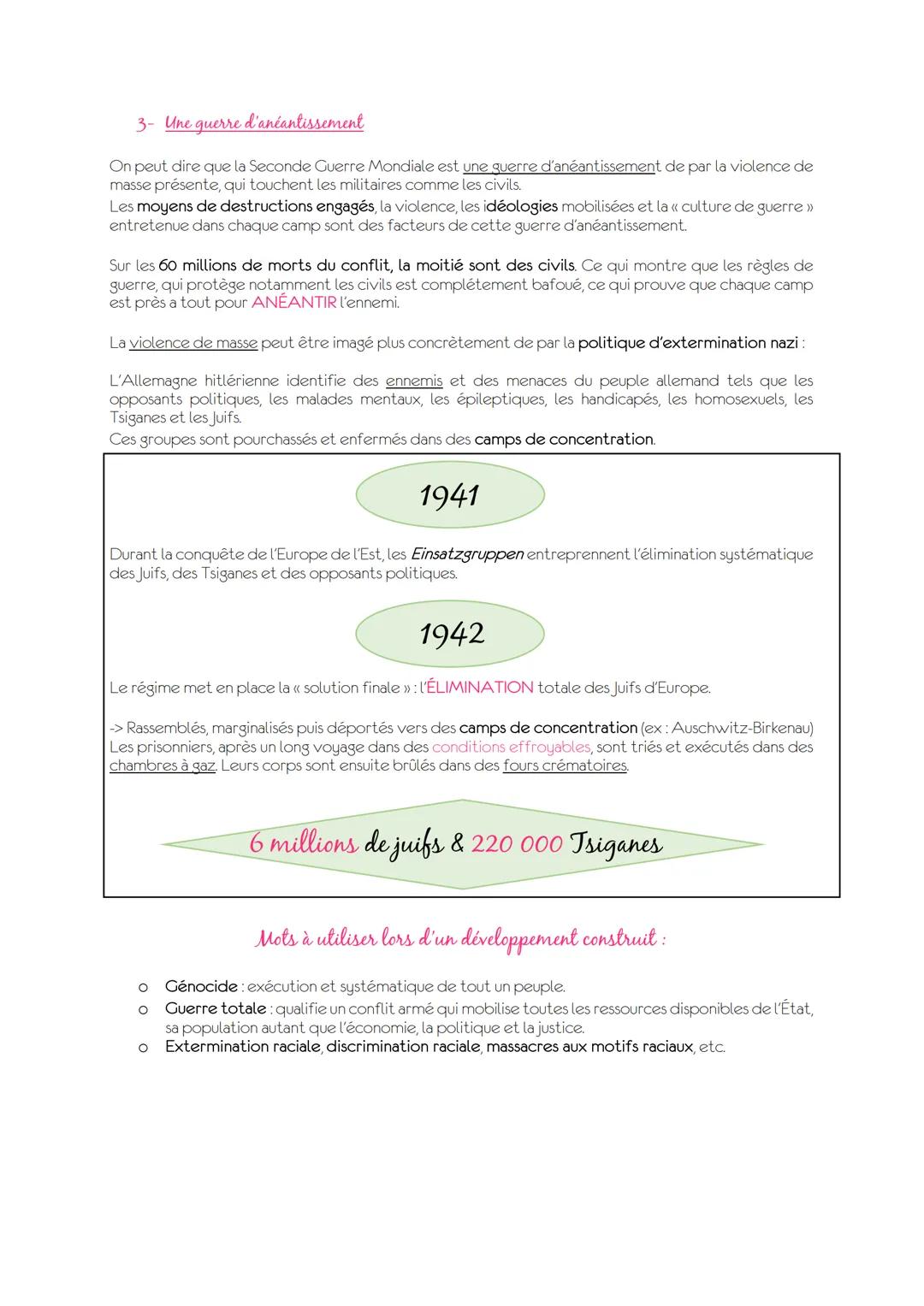 # Histoire
L'Europe, un théâtre majeur des guerres totales (1914-1945)
1- Les grandes phases de la guerre
1939
Début de la Seconde Guerr