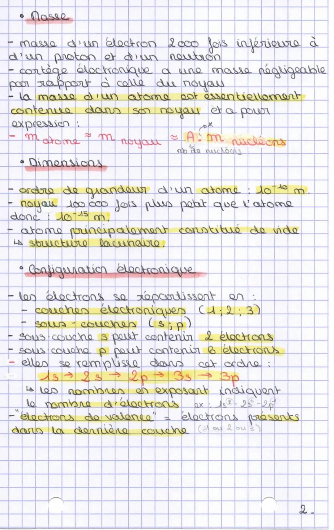 A l'atome.
• Constitution
-noyeau entouré d'un cortège d'électrons
en mouvement désordonée
- no yeau contient les nucléons
^X [A: dombre de