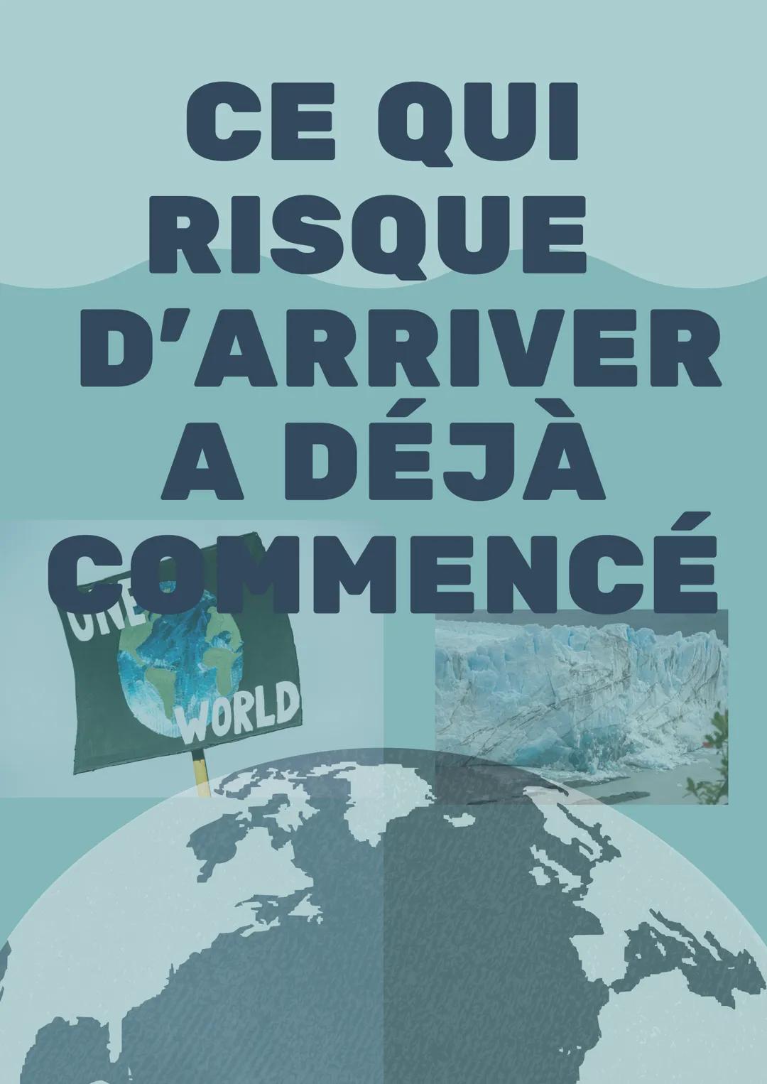 Réchauffement climatique Flyer Enseignement Scientifique SVT