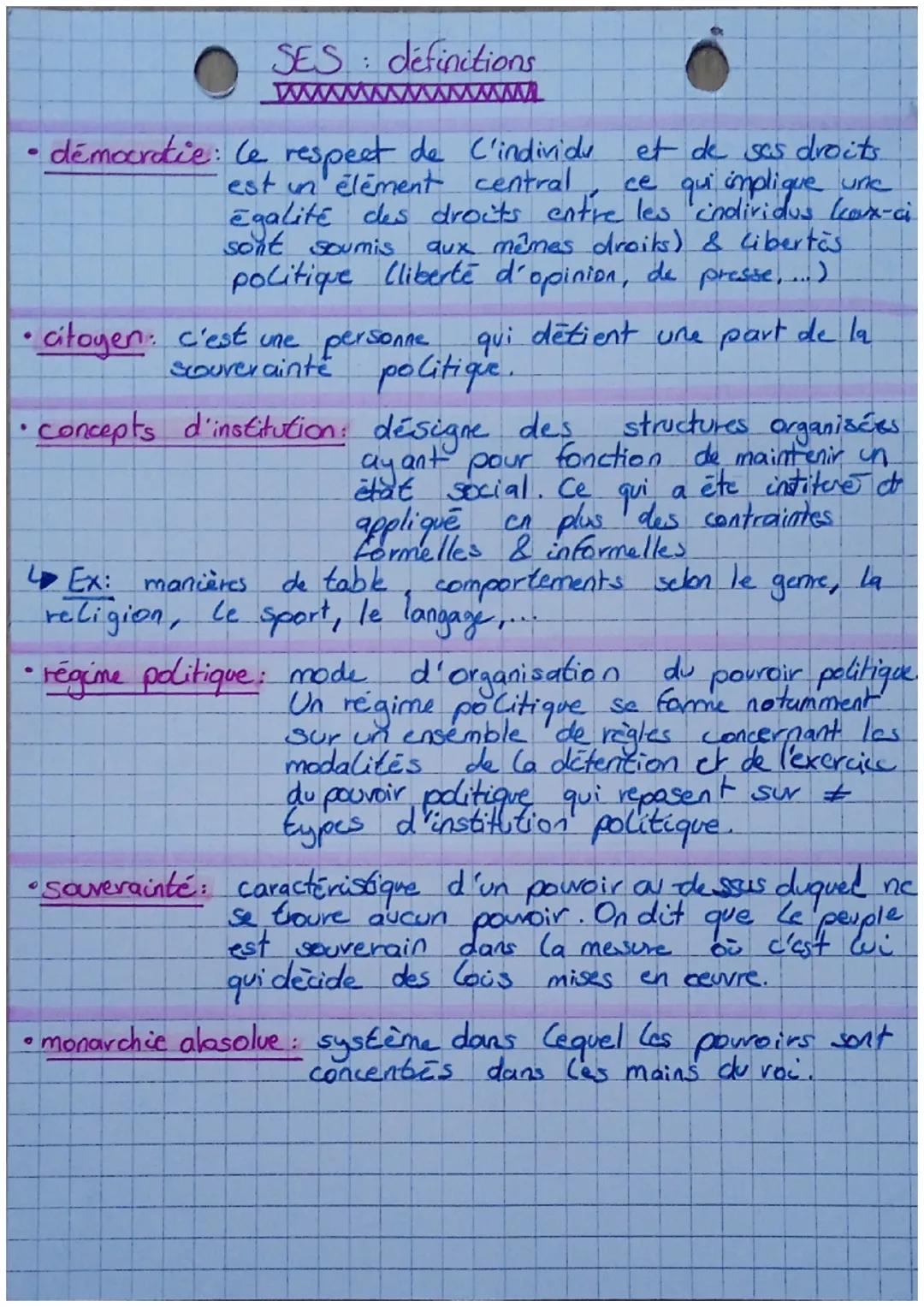 SES: définitions
www
• démocratie: le respect de C'individu et de ses droits
est un élément central
ce qui implique une
égalité des droits e