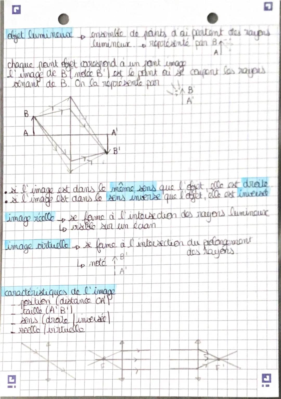 !G
● Physique
Les lentilles convergente!
divergente
convergente
Une lentille • un matériau transparent avec au mans.
une surface sphérique.