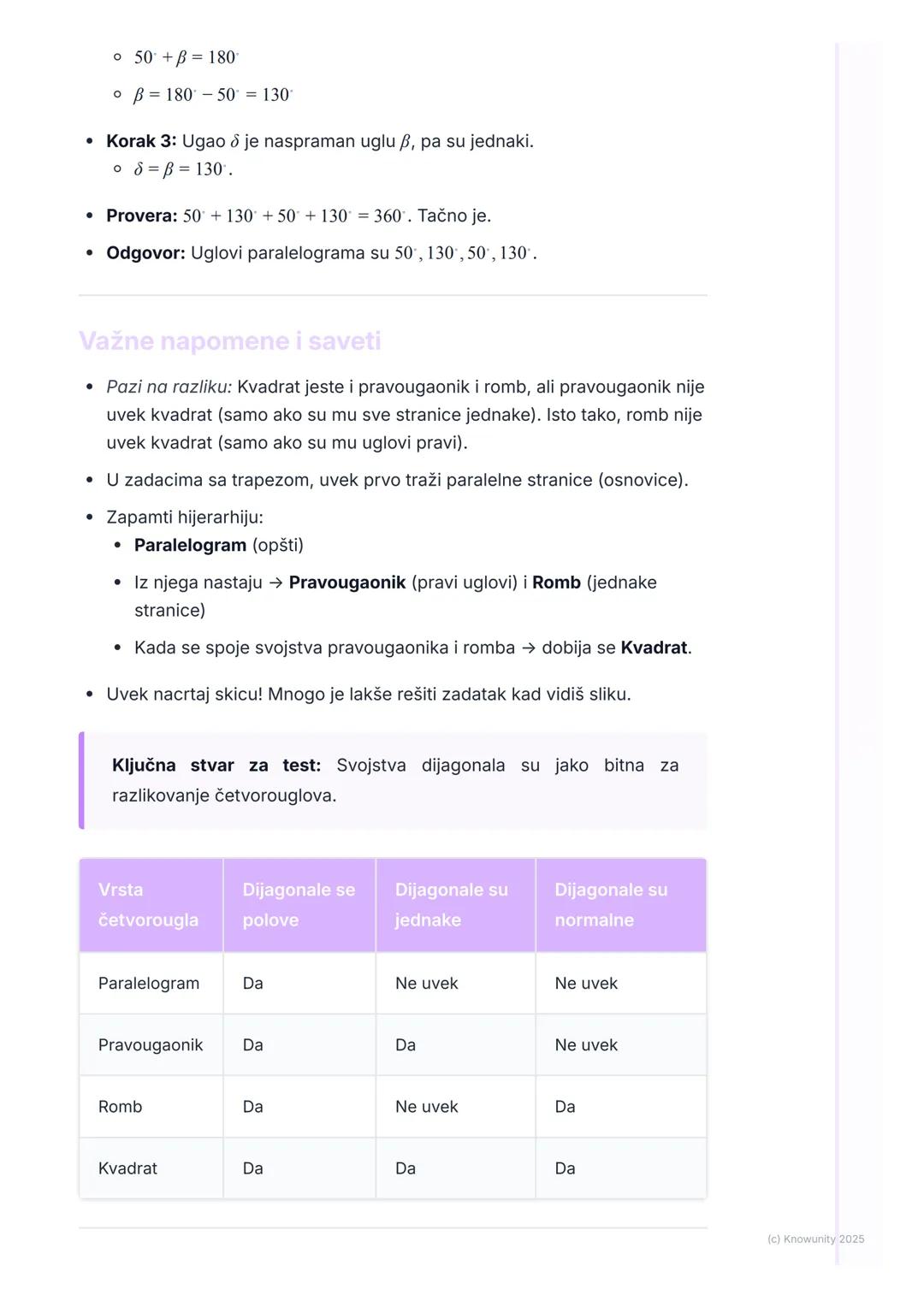 # Četvorougao
Uvod u četvorouglove
Četvorougao je geometrijska figura u ravni koja ima četiri stranice i četiri
temena (ugla). To je zatvo