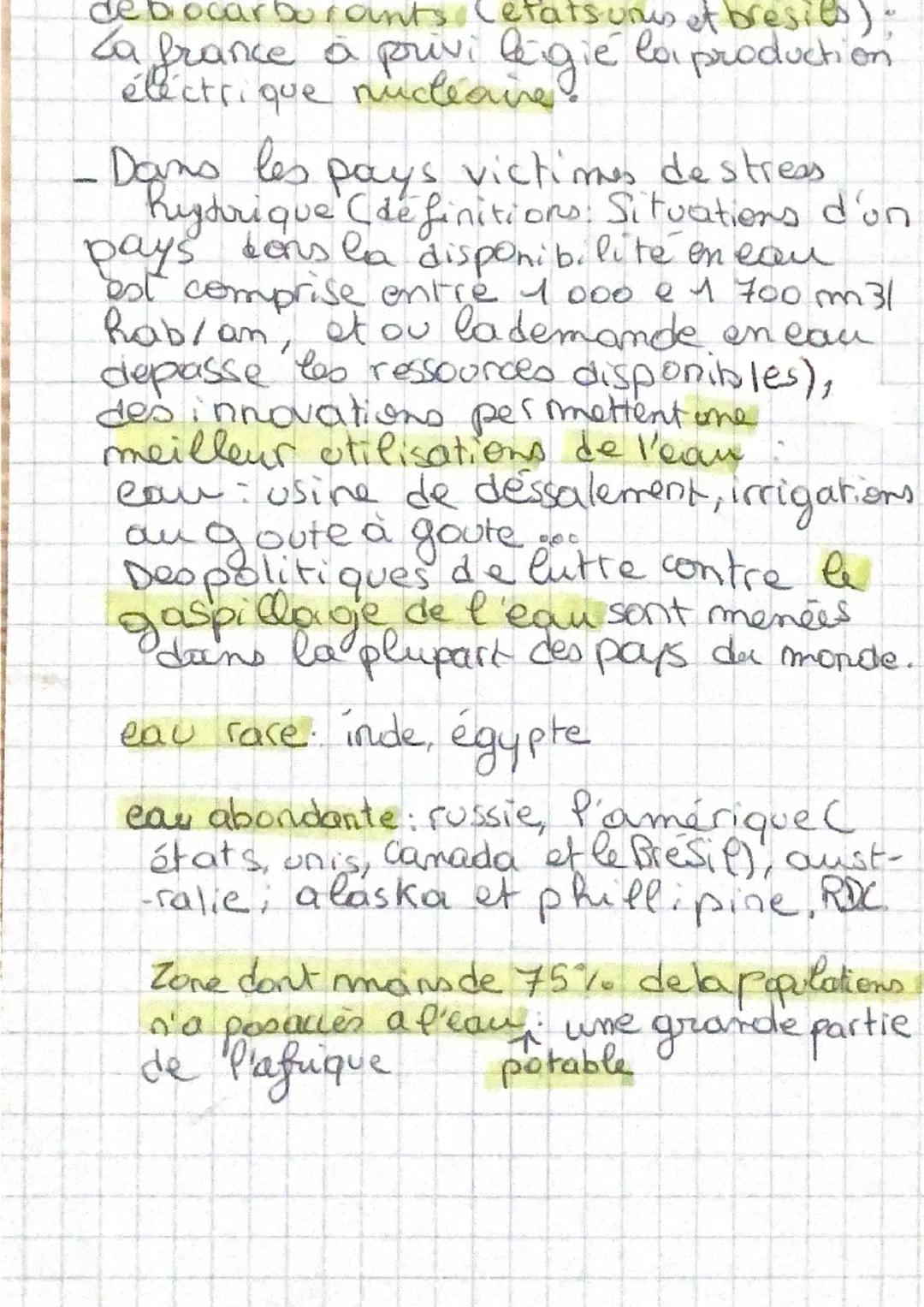ménager et à mieux utilisers.
A-desressources vitales mais limites
+
sur
Le developement économique s'appui
une consommation toujour t grand