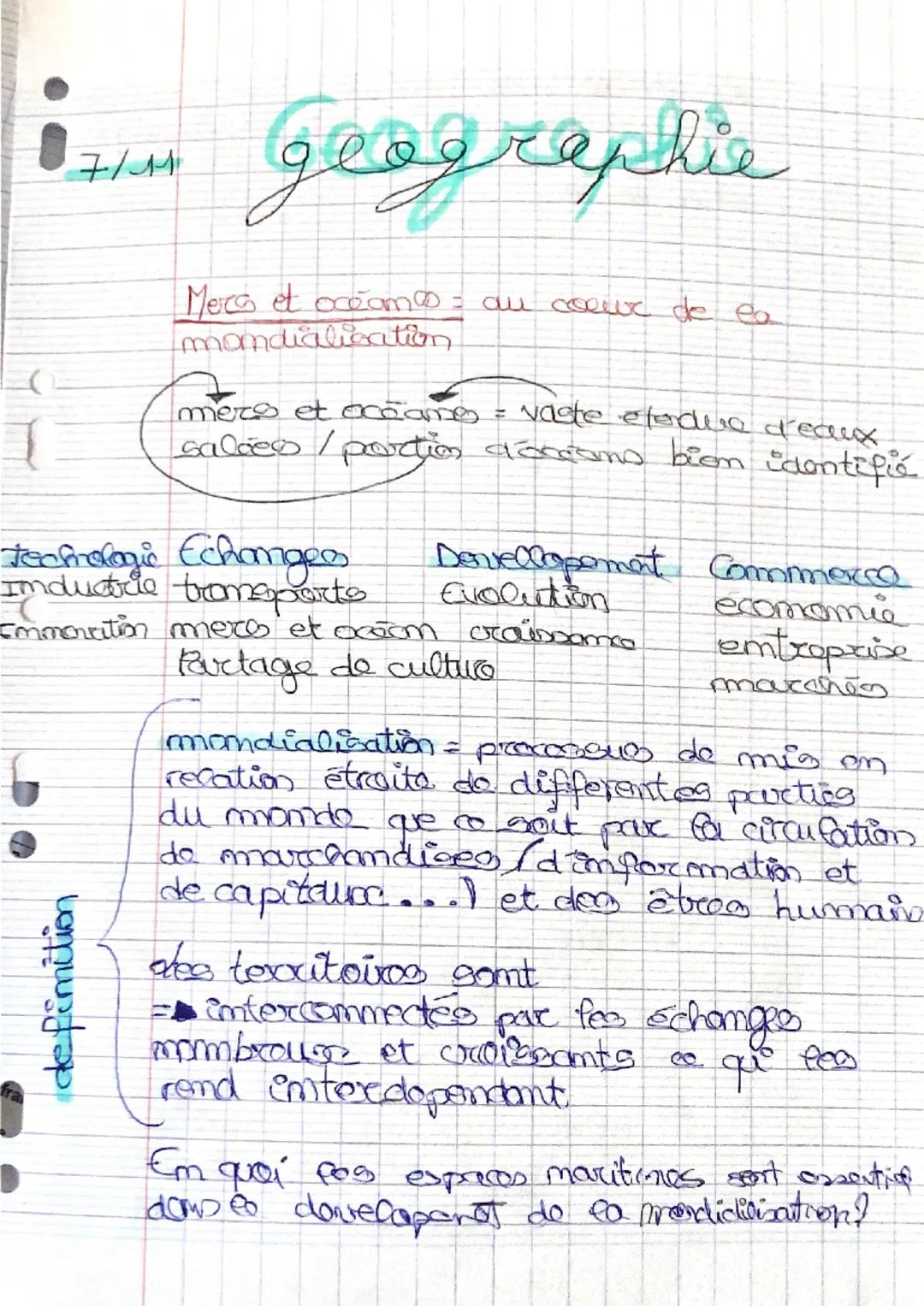 # Mers et océans: vecteurs de la mondialisation
Los Angeles
Tokyo-Yokohama
Kobe-Osaka
Etats-Unis
Asie
de l'Est
OCOMYPADFIDEAR
Houston
Ra