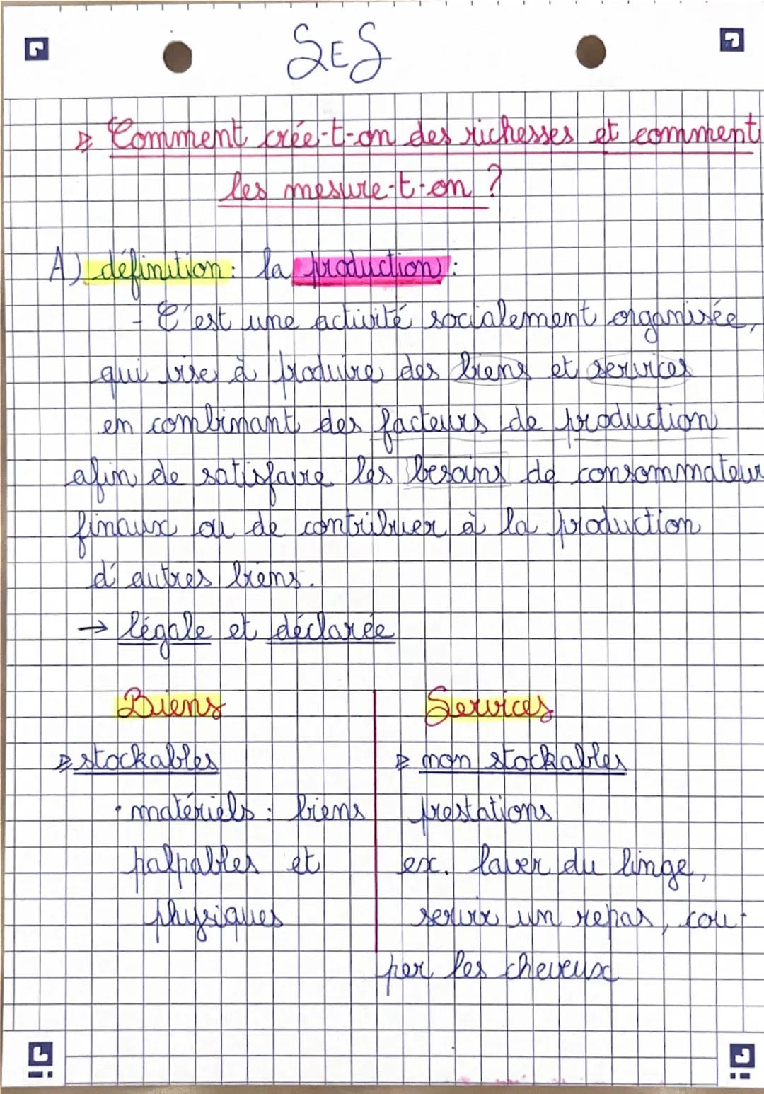 Créer des richesses et les mesurer