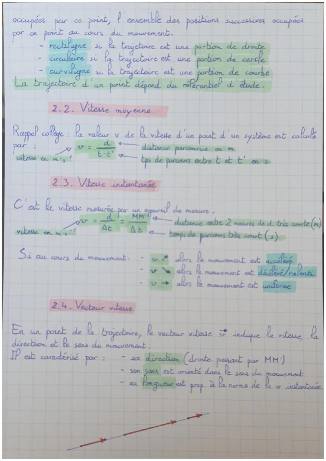 Description d'un mouvement
I. La relativité du mouvement
1.1. Définition du système
Pe
Pe
On appotte système
corps
1.2. Solide de référence