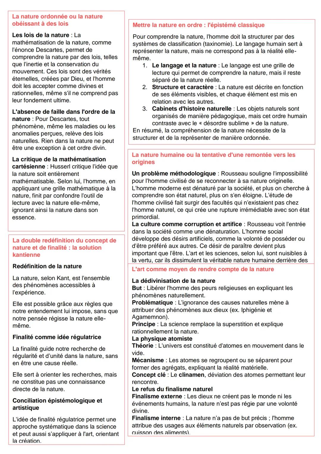 --- OCR Start ---
Nature
Etymologie
Vient du latin →
<<<< natura >> dérivé
de naitre
Nature
Définition
Point de vue scientifique :
Désigne l