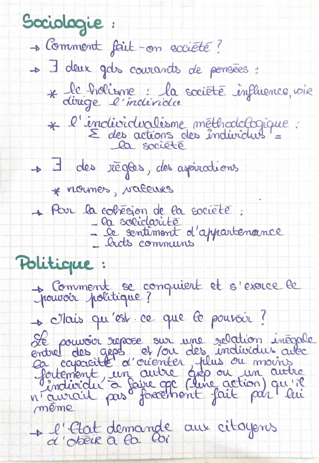 fiche I Seconde
Chapitre 1: Comment les socioloques, les
economistes et les politistes
raisonnent-. --ils et travailecent-ies?
Economie :