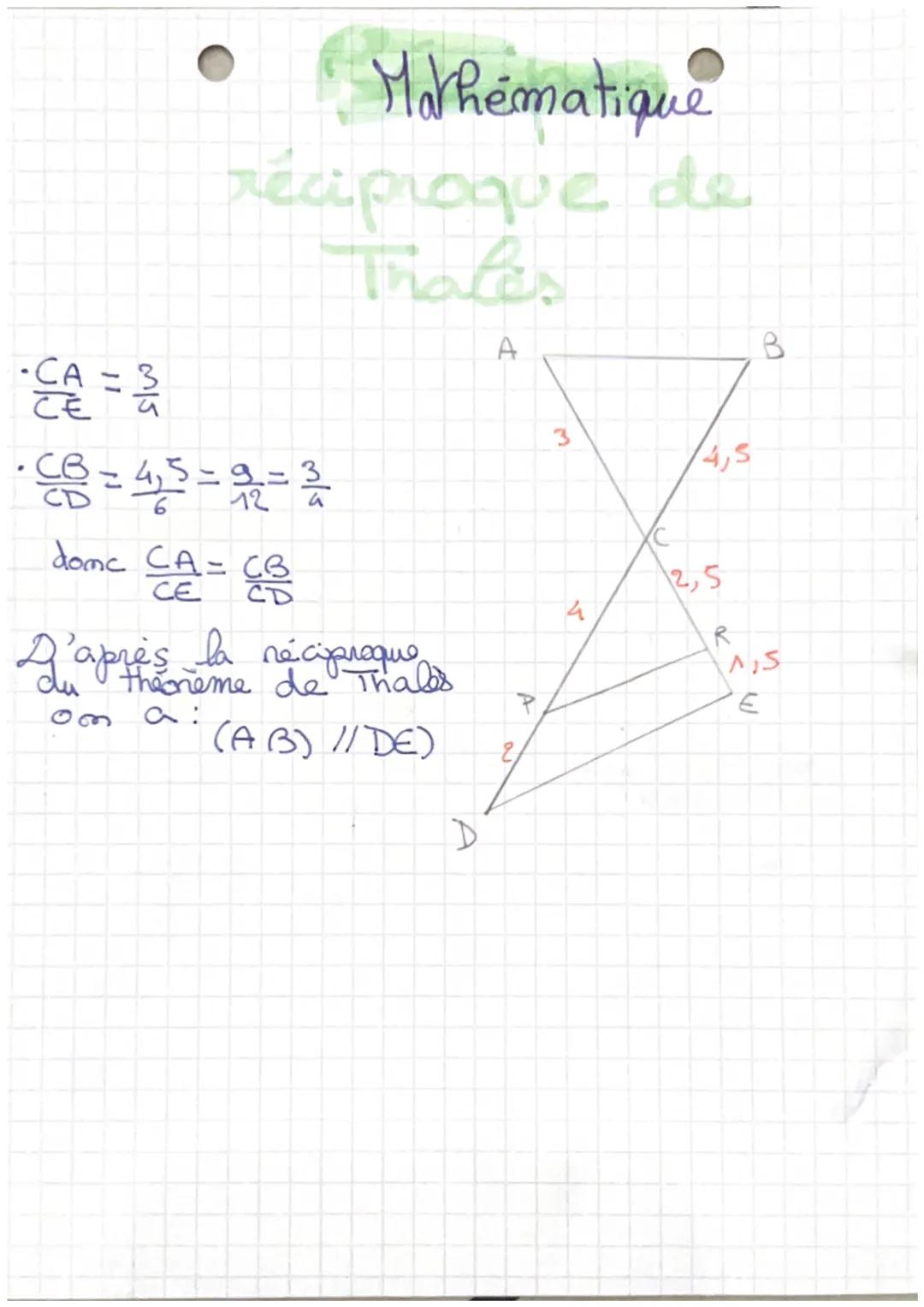 La siaproque
Dans le triangle ABC, le plus grand core
est
CB² = 13²
= 169
AC²4 AB²= S² + 12²
= 25+144
169
Aimsi CB² = AC² +AB²
Domc d'après