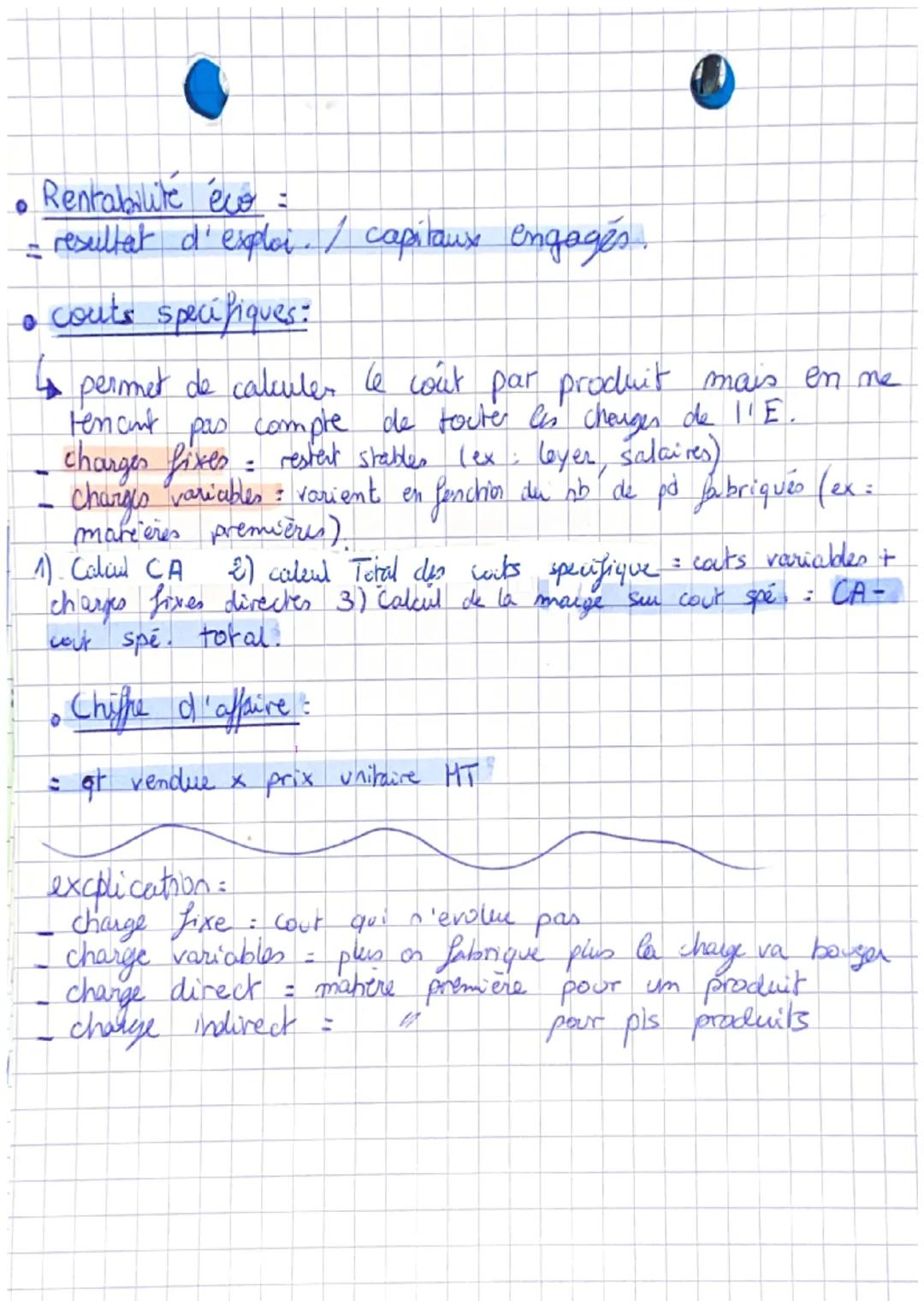 • Le seuil de rentabilité =
L CA que 1'E doit faire pour être rentable
change fixes
THCV)
CA-
Le coûts completes / de revient =
i somme
des