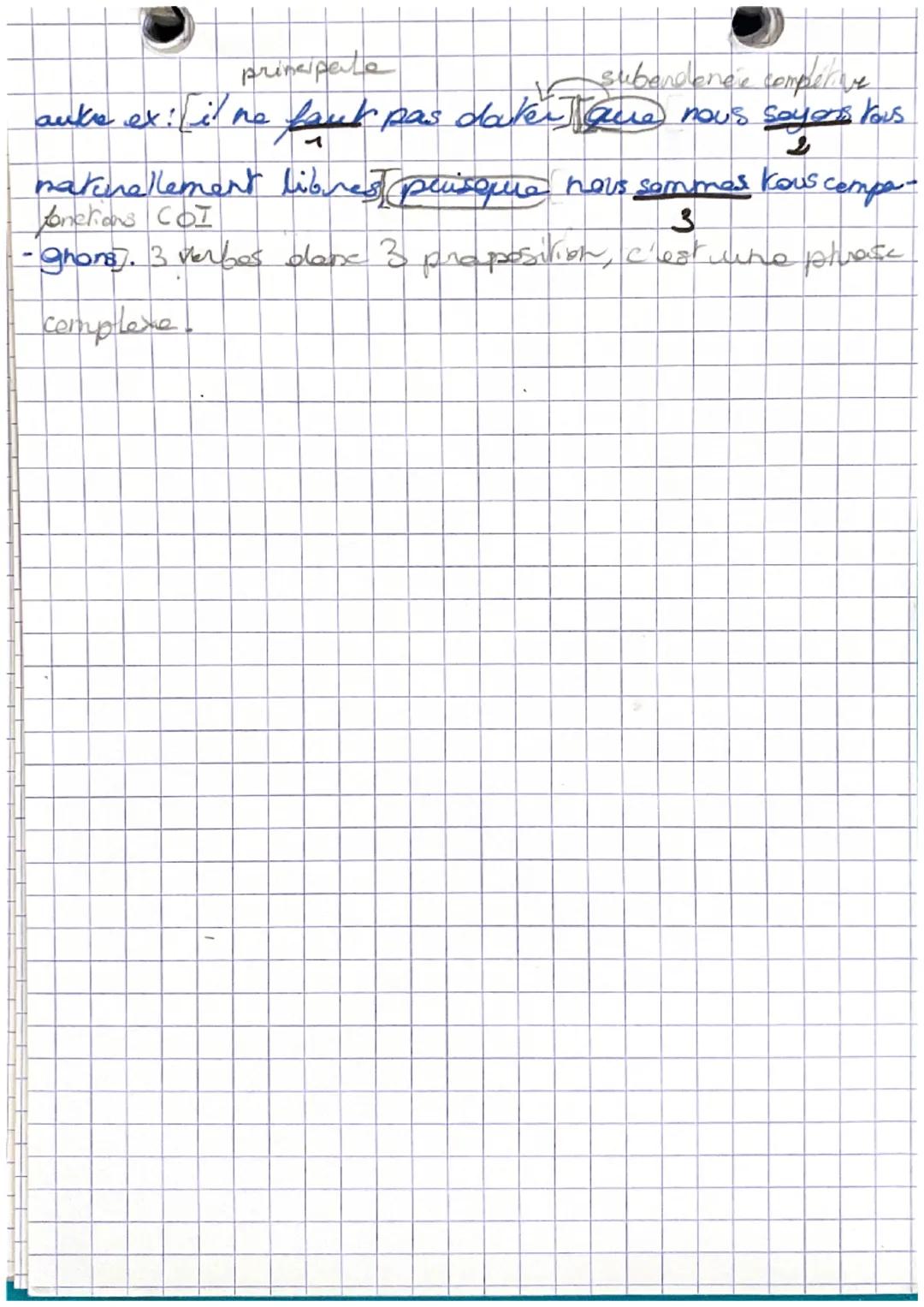 gramm
La phrase et son analyso
-La phrase
+
• Parase sim
.
simple: une seule propositionis
•Phrase complexe : plusiens propositions (nombr