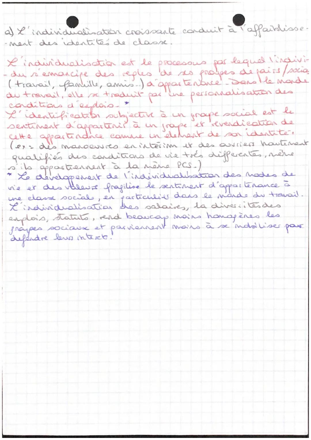 Chap 2.
7) Les facteurs de structuration et de hierarchisator
de l'espace social
S.E.S
La stratification sociale designe le fait que la
soci