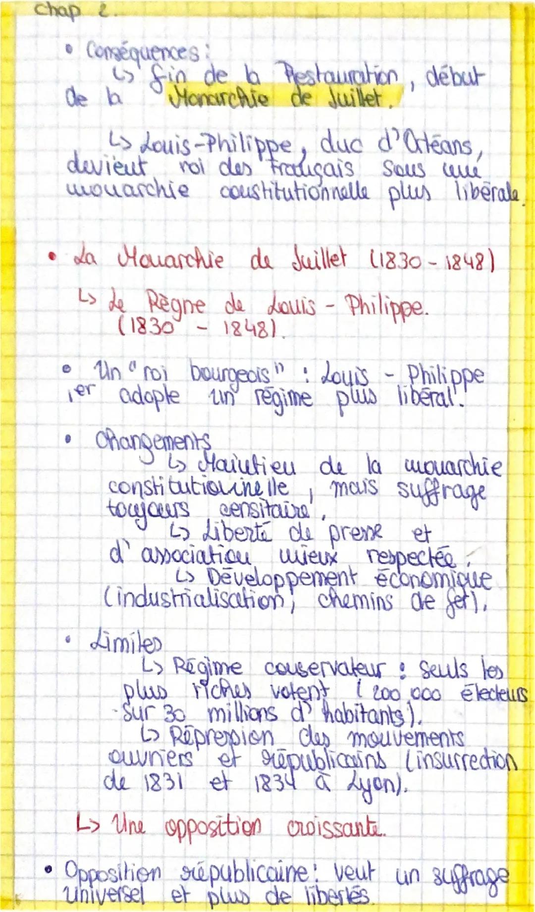 --- OCR Start ---
chap 2.
La France et l'
Europe entre
Restauration et
Revolution (1815-
1848)
• Le Congres de Vienne (1815) : un
nouvel ord
