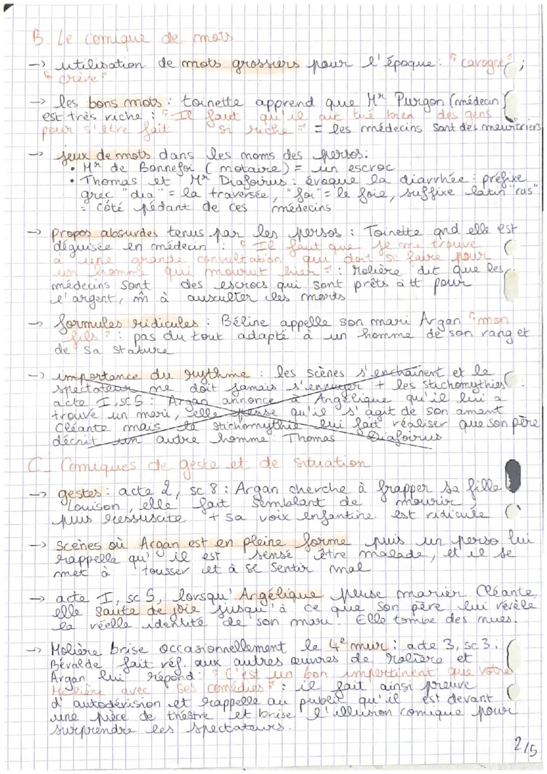 dissertation:如
Malade Imaginaire
élements d'introduction
Accroche portrait de Molière, ~ 1650, Nicolas Mignard (peintre
baroque). Le repré