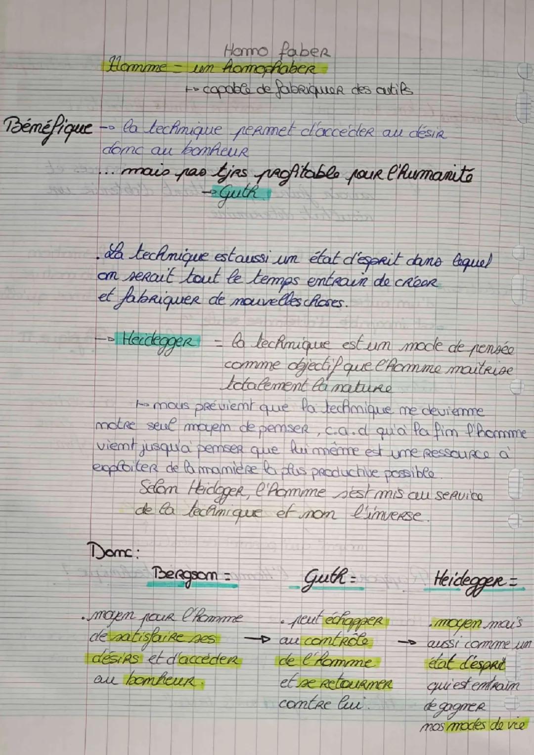 Fiche
-Philosophie-
La technique
Etymologio tekme em gece savoir faire, Rabilité à
Cars en latin qui a damné art
Def. Ensemble des moyens, c