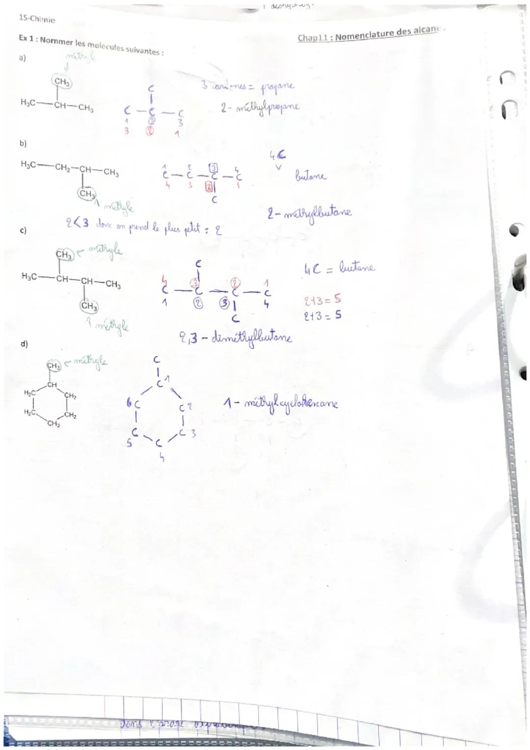O
Chapitre 11: Nomenclature des alcanes
I Introduction
av
Thes molécules organiques sont des molécules
synthétisies
des
par
organismes vivan