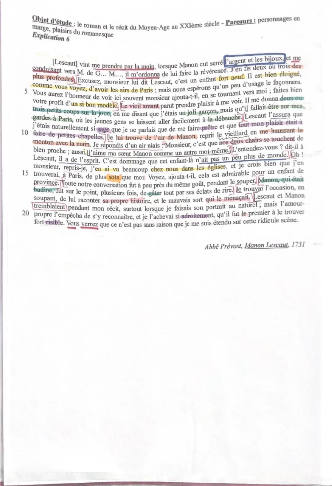 INTRODUCTION (1 min 30 max.)
Carte d'identité de l'œuvre
Plan
Titre: Memoirs d'un o' de qualité qui s'est retiré du monde
Auteur: Abbé Préve