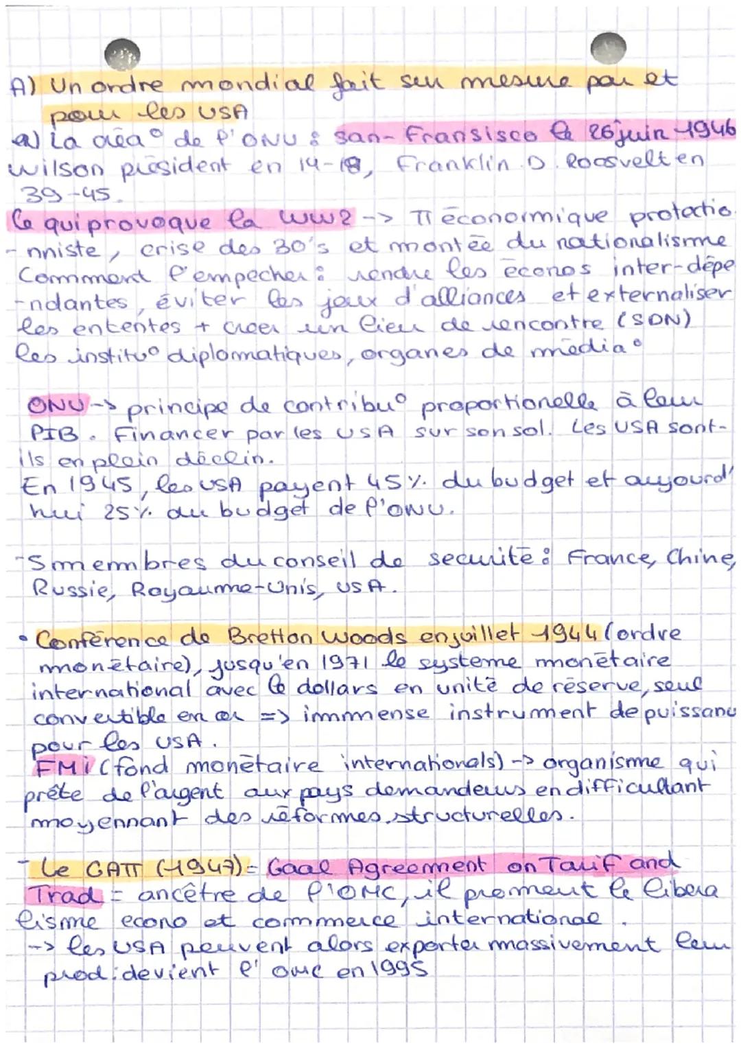 # La puissance des USA
aujond Pui
hggsp
- Les USA: pays fondes par des immigrants, une
«tene promise» pour des millions de personr
Le « rêv