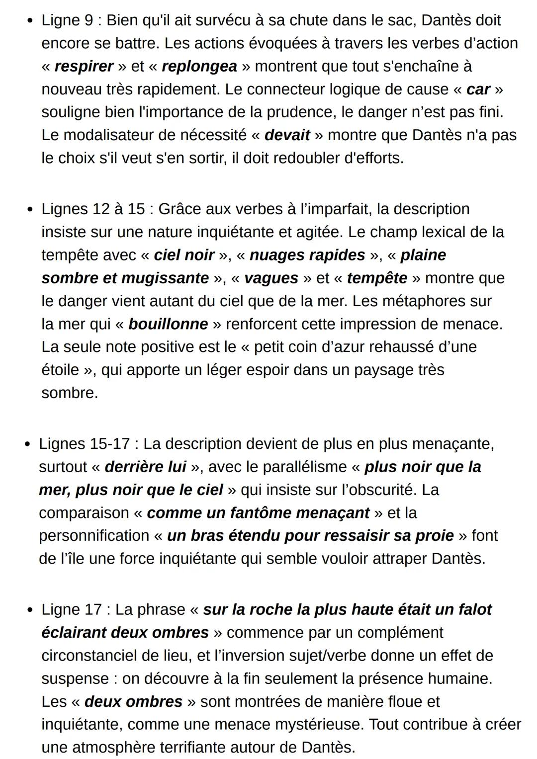 L'évasion – Le Comte
de Monte-Cristo
element introduction:
LL8
→ L'extrait étudié aujourd'hui est tiré du célèbre roman Le Comte de
Monte-Cr
