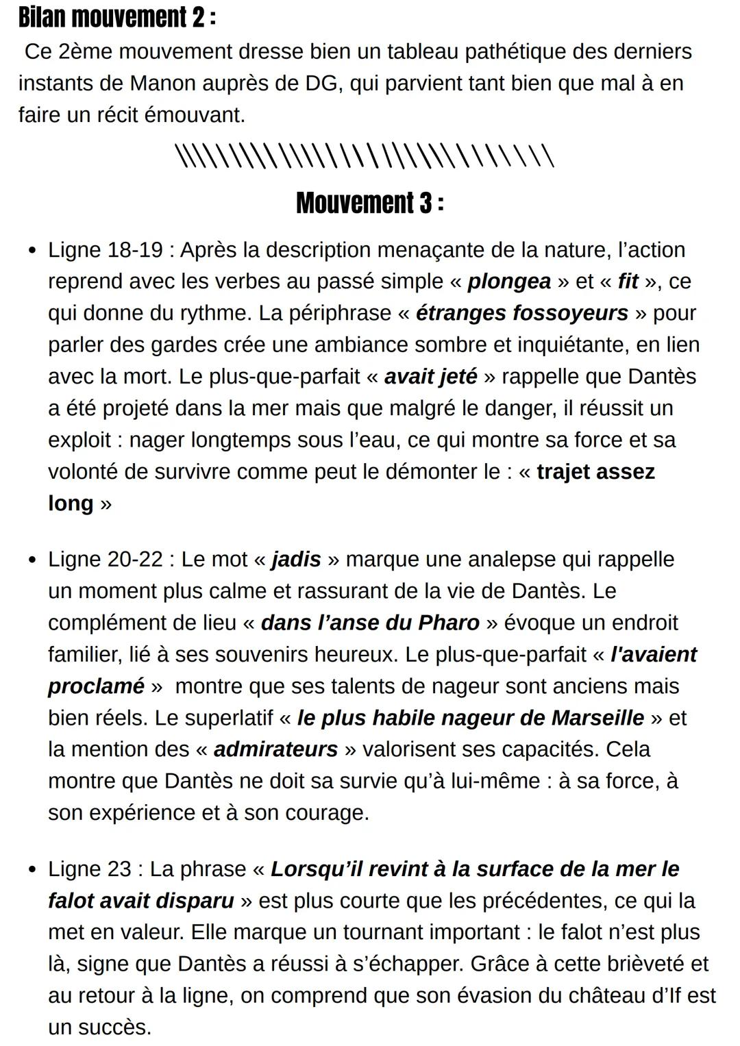 L'évasion – Le Comte
de Monte-Cristo
element introduction:
LL8
→ L'extrait étudié aujourd'hui est tiré du célèbre roman Le Comte de
Monte-Cr