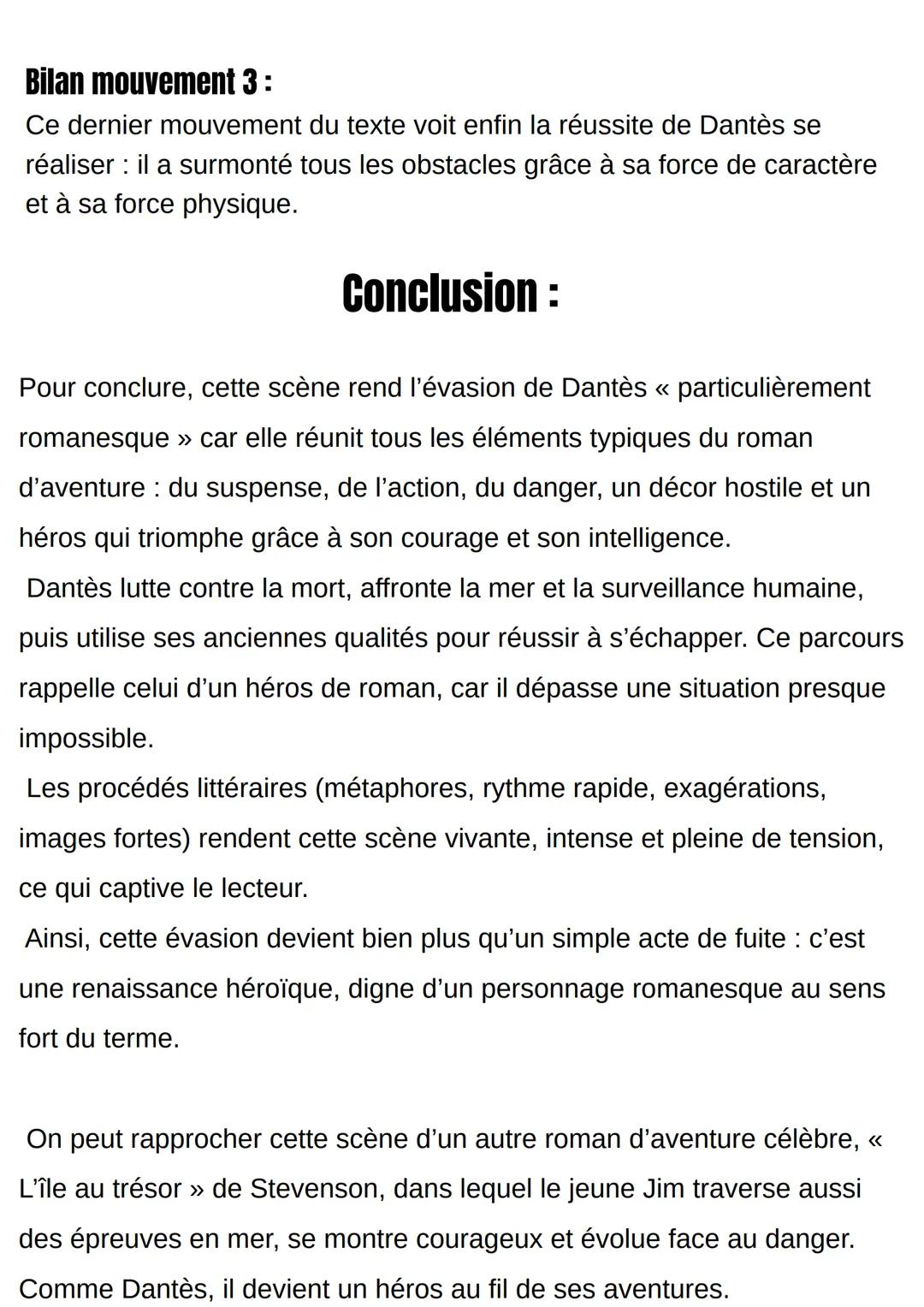 L'évasion – Le Comte
de Monte-Cristo
element introduction:
LL8
→ L'extrait étudié aujourd'hui est tiré du célèbre roman Le Comte de
Monte-Cr