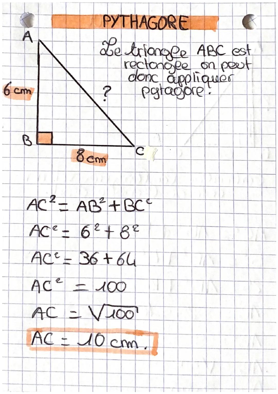 Comprendre le théorème de Pythagore et sa réciproque