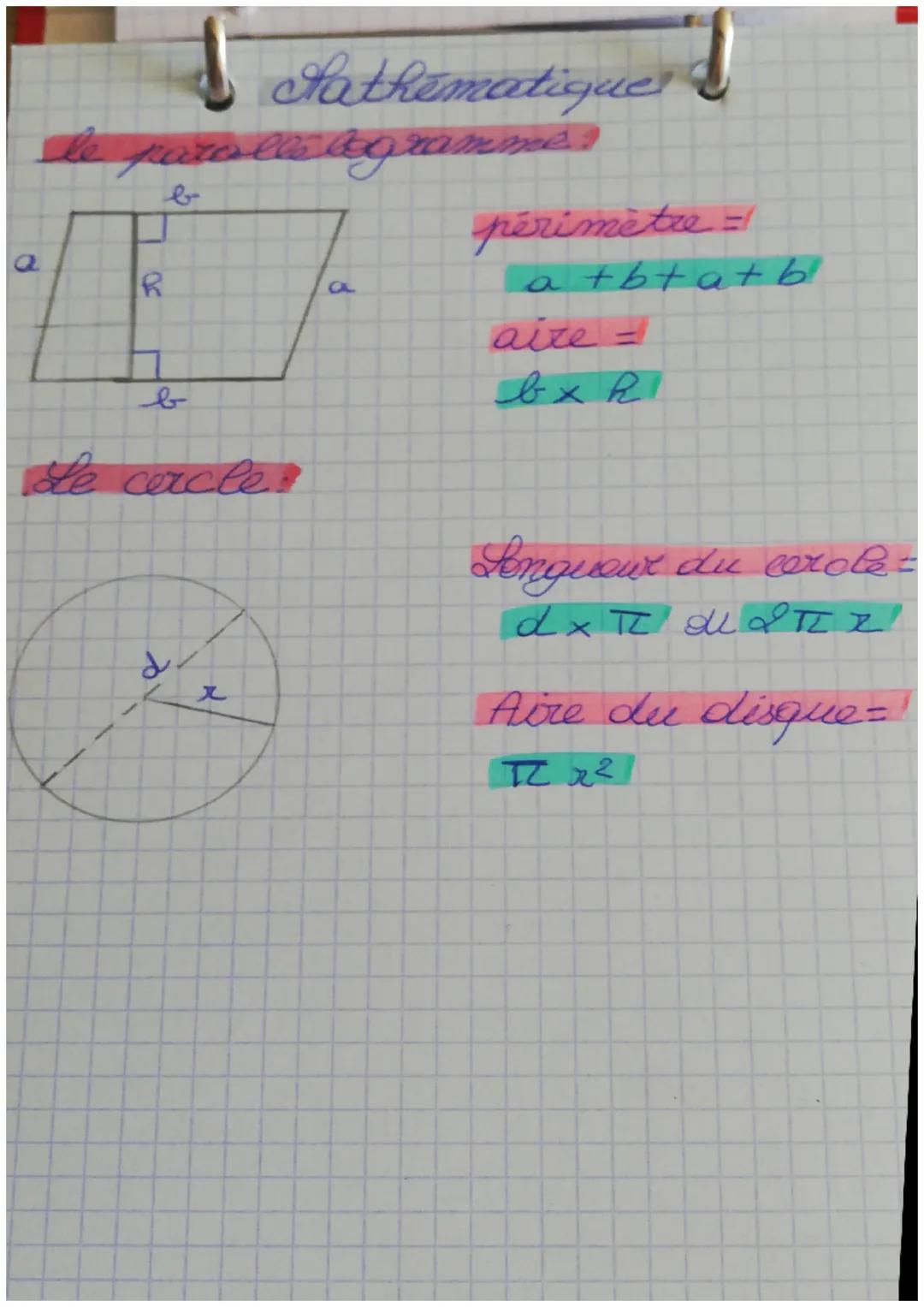 Lathematique
rappel des figures planes
le carré :
+
le xectangle?
périmètre =
(L+l/x2
le triangle :
périmètre =
a+b+c
le trapèze:
pér