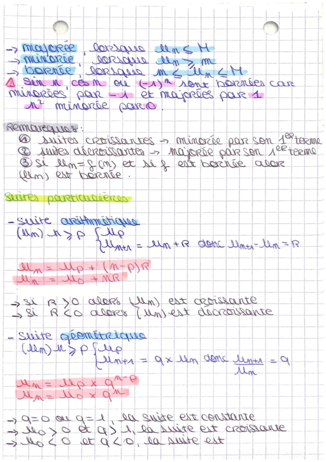 maths - chapitre 1-suites numériques
et Recurrence
Pappel suiter
deux types de ruiter: explicites et récurrentes
(Un) en fonction de n
(m