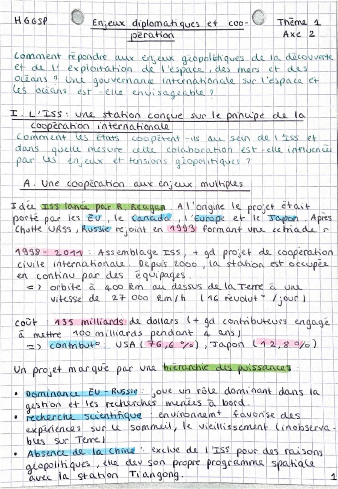 HGGSP
Enjeux diplomatiques et coo-
peration
Thème 1
Axe 2
Comment répondre aux enjeux geopolistiques de la découverte
et de l' exploitation