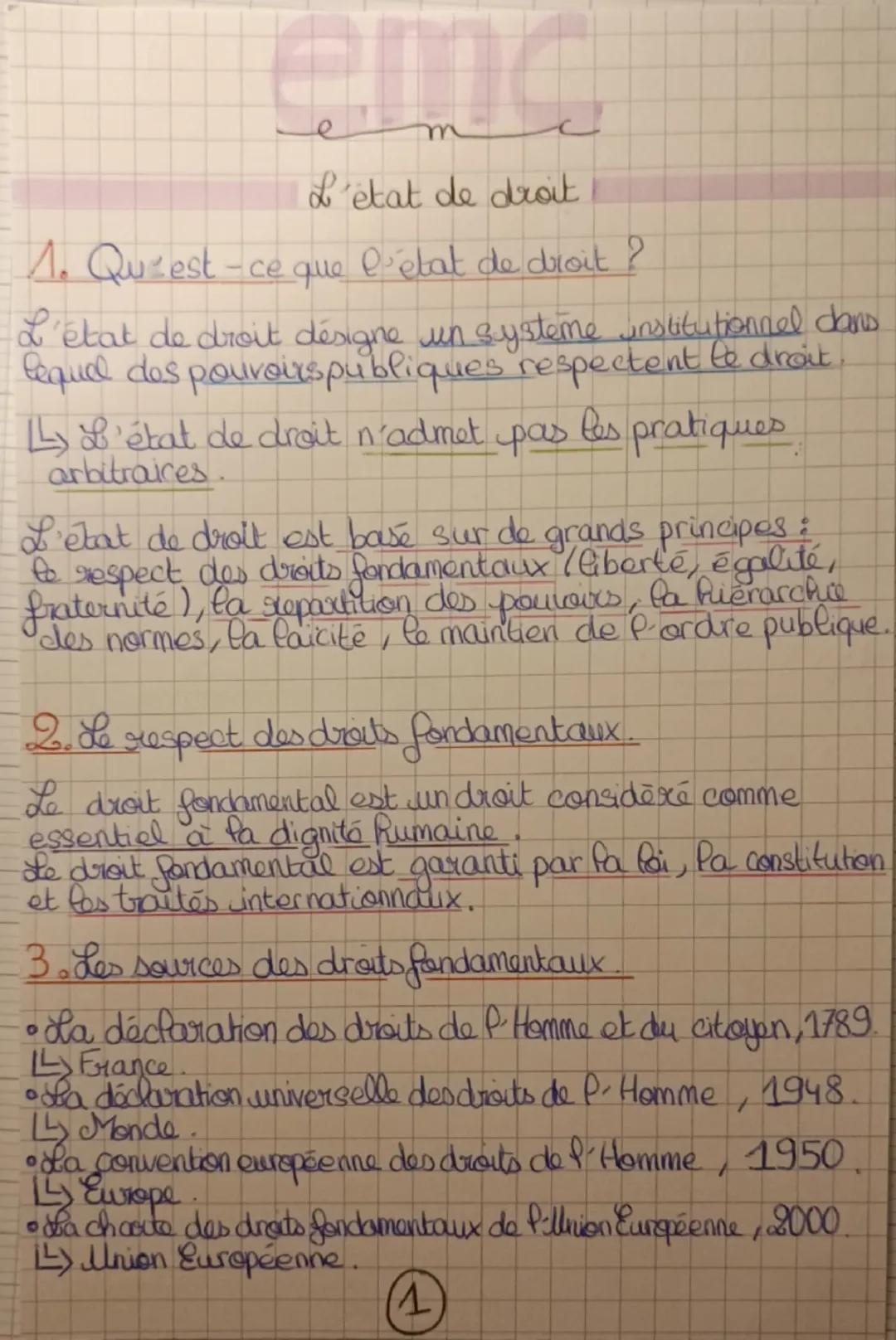 L'état de droit