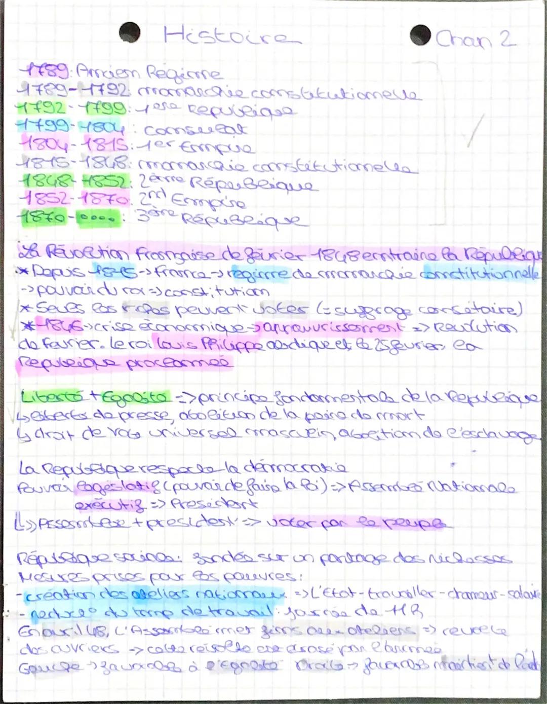 Histoire
Chan 2
1789: Ancien Regerine
1789-1792 romanchie constitutionelle
1792-1799: yese Repubمومنص
1799-1804: comsupat
1804-1815: 1er E