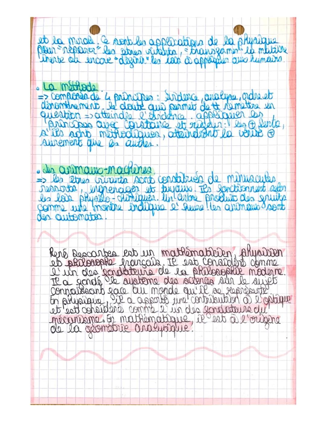 René Descartes (1596-1650)
all de bon sens est la chose du monde la milux.
partagée
=> to homme peasident la raison, capable d'atteide
la ve
