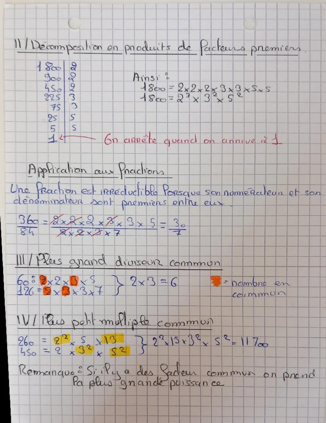 # 8
# Maths : Arithmétique
## 1/ Multiples et diviseurs
```
dividende 52 | 6 <- diviseur
-48 |
---
reste 4 | <- qu