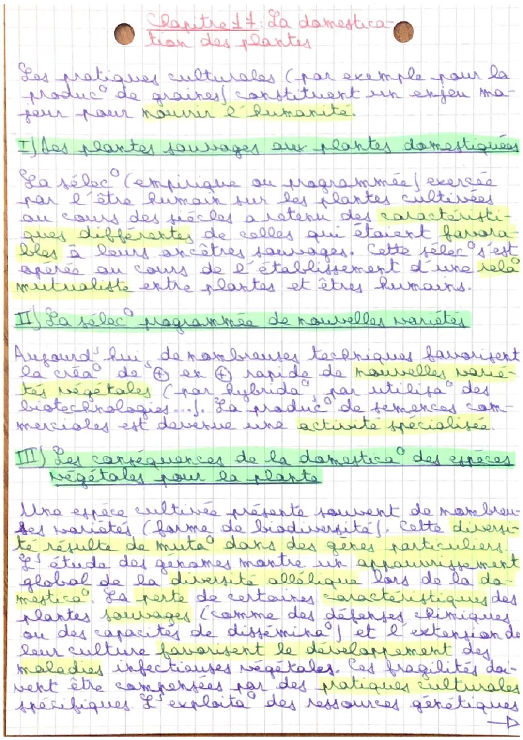 Claritra 14. La domestica
tion des plantes.
Les pratiques culturales (par exemple pour la
produc de graines constituent un enjeu ma-
four po