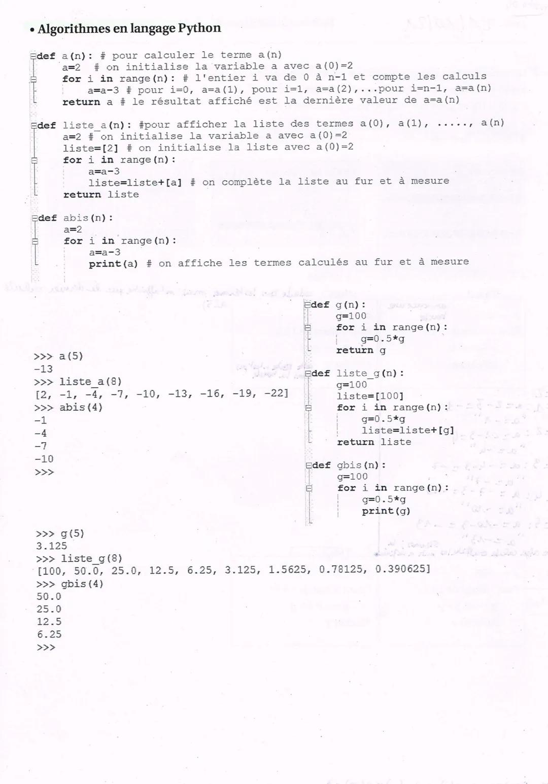 # suite numériques
Ce qu'il faut retenir:
• Définitions et vocabulaire
Une fonction u définie pour tout entier naturel n est appelée suit