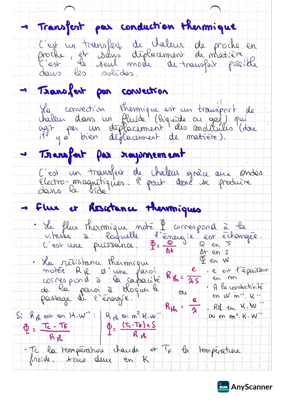# Thermodynamique
et transferts thermiques
- état d'un système thermodynamique
On retilise plusieurs grandeurs pour
décrire l'état d'un s