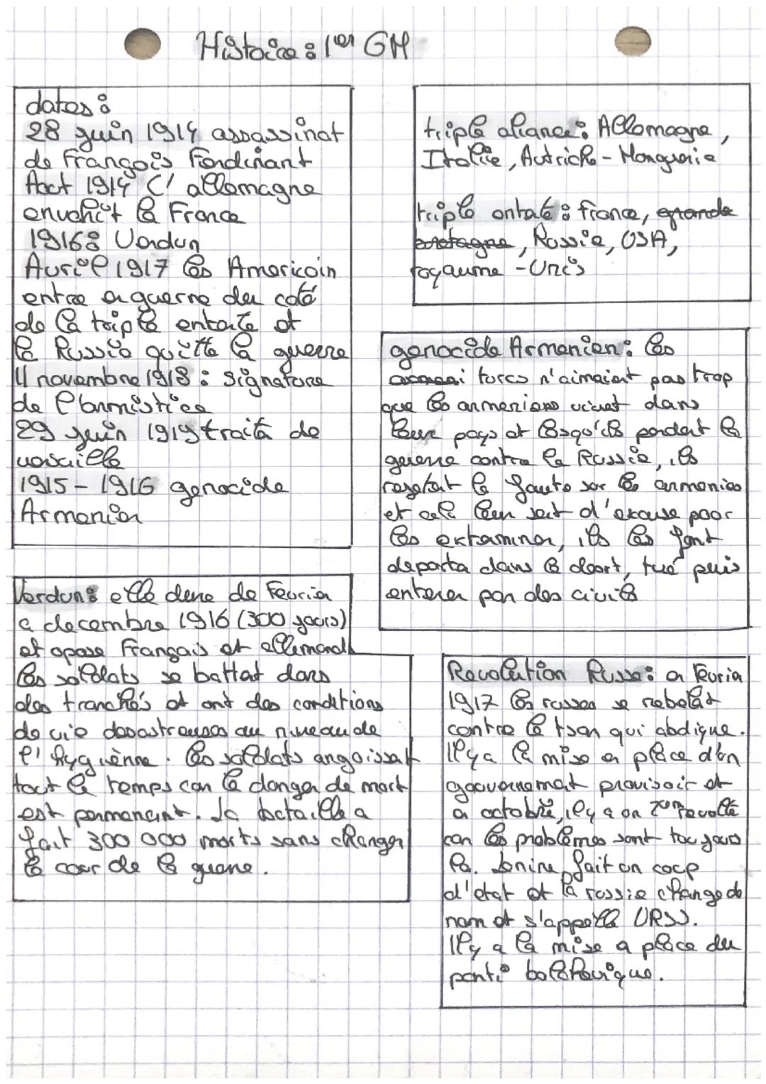 Histoi:19 GM
dates :
28 Juin 1914 assassinat
de François fondinant
fact 1914 ( allemagne
onvent & France
19168 Uadun.
Aurel 1917 D Americoin