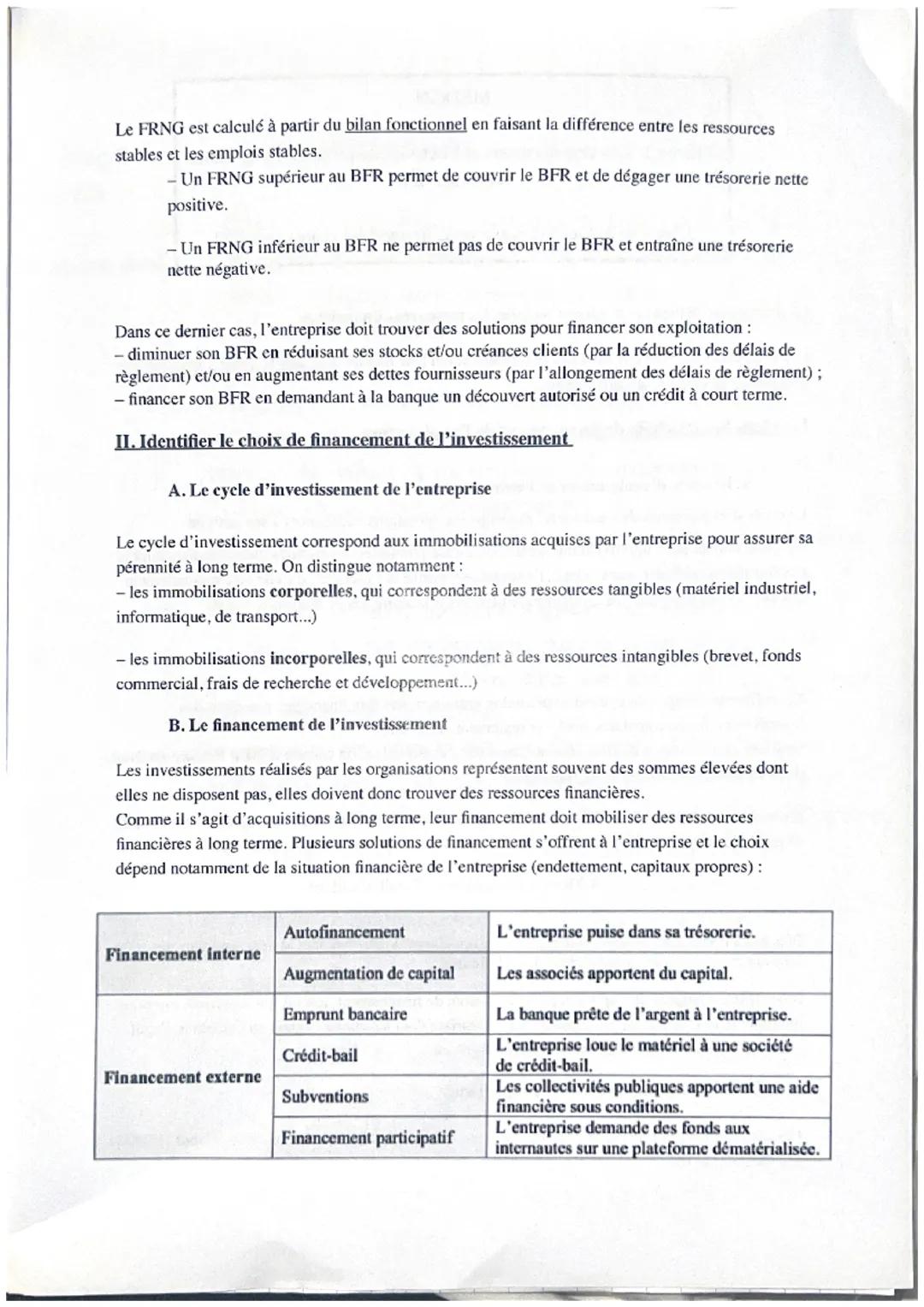 P
embre
MSDGN
Thème 1: Les organisations et l'activité de production de biens
et de service
Chapitre 3: Quelles ressources financières pour