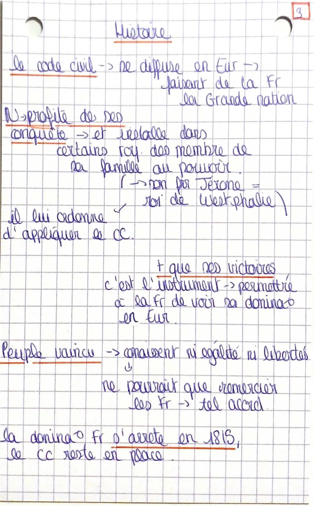 histoire -> le code civil (2)