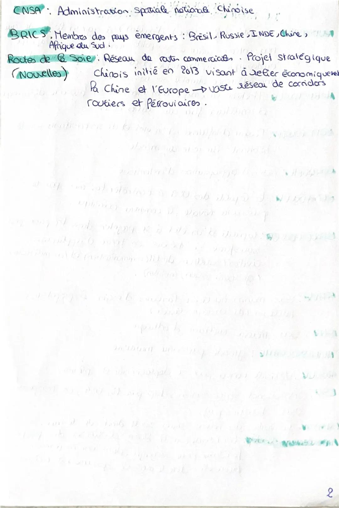 DATES-THEME 1
DE NOUVEAUX ESPACES
DE CONQUÊTE
2013: lancement projet route de la soie par & Chine
1982: Montego Bay
1957: Spoutnik
1961: You