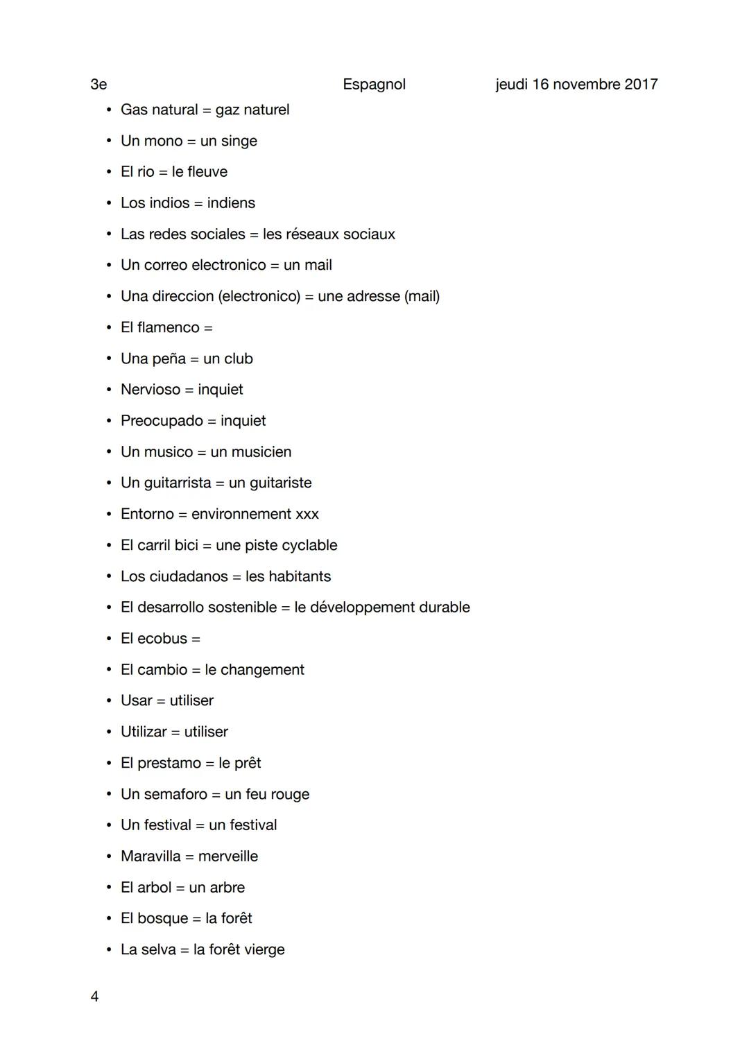 3e
Vocabulaire proyecta 2-3
Sujet
1
Verbes
• Construction normale
Pedir(i) = demander
Morir(ue) = mourir
Seguir(i) = suivre
- Sufrir souffri